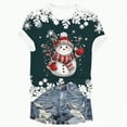 thumbnail image 6 of UngA Christmas Womens Shirts Merry and Bright Shirt Xmas Holiday Tshirt Christmas Lights Tee Tops Christmas T Shirts for Women Dark Green,M, 6 of 6