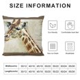 thumbnail image 2 of Aeiniweraabbcc SPPRANDOM Lumbar Throw Pillow Coverinches Festival Gifts Retro Lovely Wild Animals Giraffe Decorative Home Sofa Chair Car Throw Pillow Case Cushion Cover, 2 of 5