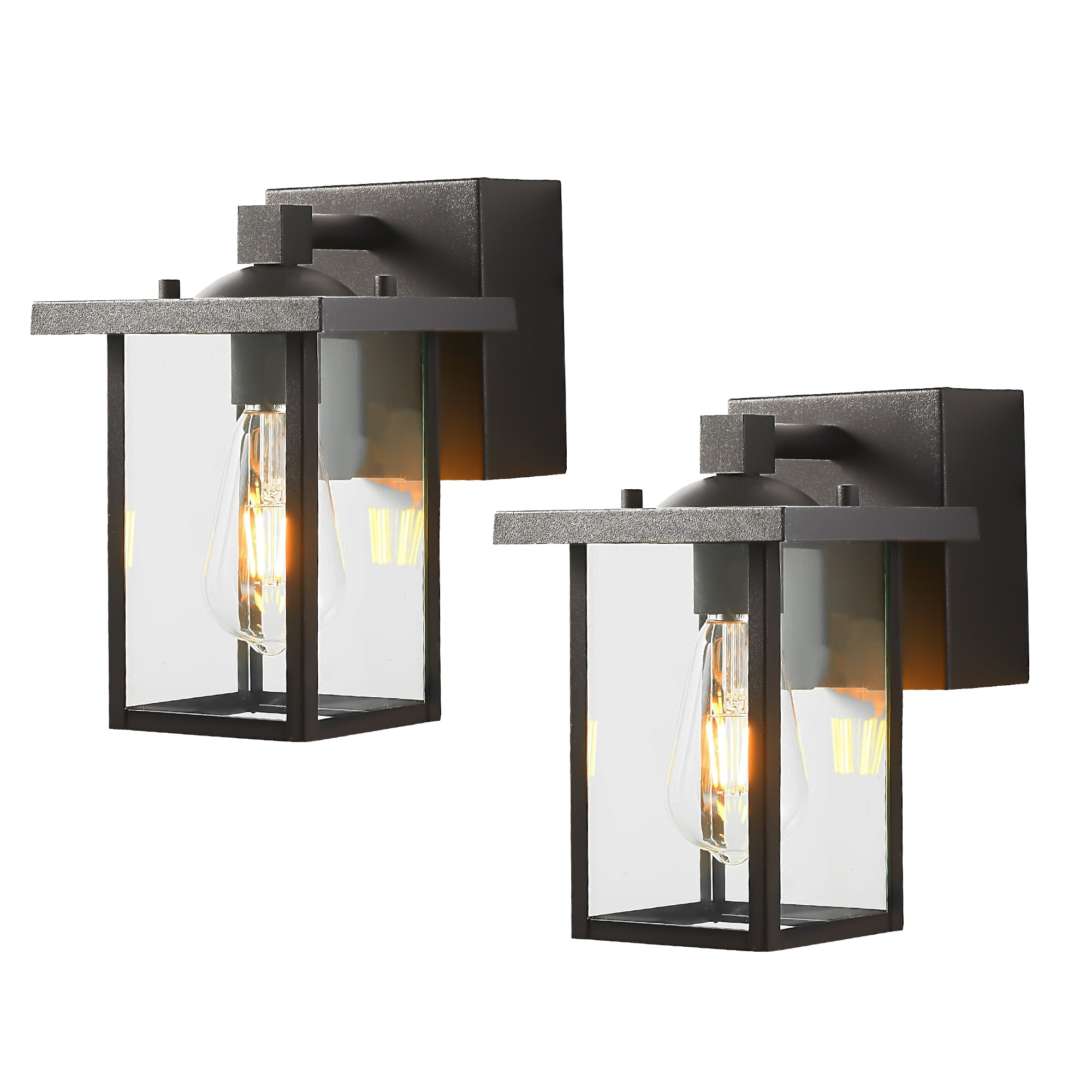 FTL 2PACK Outdoor Wall Sconce with GFCI Outlet