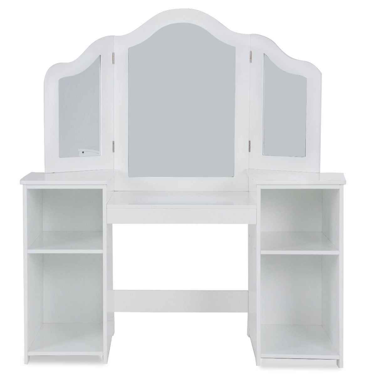 Topbuy Children's Dressing Table Kid Size Vanity Mirror Unit w/ Tri