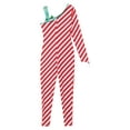 thumbnail image 6 of inhzoy Womens Christmas Candy Cane Jumpsuit Long Sleeve Striped Bodysuit Leotard for Xmas Party Red-A 3XL, 6 of 9