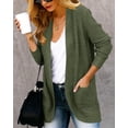 thumbnail image 4 of Womens Long Sleeve Casual Lightweight Loose Open Front Cardigan Knit Sweaters Coat with Pockets, 4 of 4