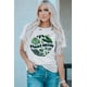 thumbnail image 3 of ABPHQTO Camiseta de manga corta rasgada con estampado de hojas de mamá de planta blanca para mujer, 3 of 5