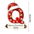thumbnail image 3 of BingTong Personalized Initial Christmas Ornaments 2025 - Ornaments,Personalized A-Z Letter Ornament,3D Resin Name Ornament for Christmas Tree,Xmas Gifts For Family Kids Friends Q, 3 of 9