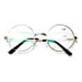 thumbnail image 2 of V.W.E. Unisex Round Metal Reading Glasses With Anti Reflective Coating and Spring Hinges (Gold, 1.00), 2 of 5