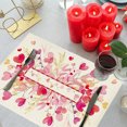 thumbnail image 5 of Ensemble de 4 Sets de table Réutilisables pour Décoration de table de Cuisine de la Saint-Valentin, 5 of 5