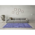 thumbnail image 3 of Ahgly Company Machine Washable Indoor Rectangle Persian Blue Traditional Area Rugs, 5' x 8', 3 of 4