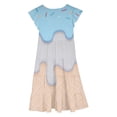 thumbnail image 4 of oqasdz Girls Dresses with Ice Cream Print Flowy Sleeveless Casual Playful Dress for Toddler Kids Party and Outdoor Activities Summer Dress, 4 of 4