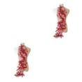 thumbnail image 1 of Guardoinrt Costumes With Unique Lace Applique Patch Beautiful Florals Applique Patch Wine red 2Set, 1 of 6