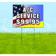 thumbnail image 1 of Ac Service $19.92 (18" X 24") Yard Sign, Includes Metal Step Stake, 1 of 6