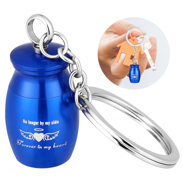 BRIGHTFUFU Urna Cadena de llave Mini Urna Contenedor Cobre Ornamento de mascota Ornamento