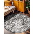 thumbnail image 4 of Unique Loom Sofia Collection Area Rug - Salle Garnier (7' 1" Round Gray/Ivory), 4 of 7