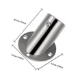 thumbnail image 2 of WEUVEB 2Ud Base De Brida Para Barra De Ajustable Acero Inoxidable Plata Con Instalación Fácil, 2 of 8