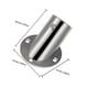 thumbnail image 2 of unbranded 2Ud Bracket De Acero Inoxidable Para Barra De Cortina En Para Uso En Baños, 2 of 8