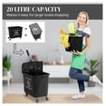 thumbnail image 4 of Mop Bucket with Wringer on Wheels - 21 Quart Floor Cleaning - Black - Separate Dirty/Clean Water System - Home & Office Use, 4 of 9