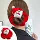 thumbnail image 4 of Coletero Elástico Navideño Ltp240921001 | Accesorio para El Pelo de Terciopelo para Muñeco de Papá Noel | Diadema Festiva Roja y Blanca para Mujeres y Niñas | Regalo para Fiestas y Disfraz Navideño, 4 of 5