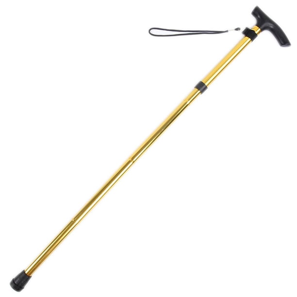 Greeniant Bastón telescópico para caminar, bastones de ayuda para caminar para personas mayores con mango de cojín, equipo de escalada Escalada Oro Greeniant HW5383-04