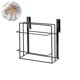 thumbnail image 2 of Wall-mounted Cutting Board Storage Rack Cupboard Dishcloth Hanging Shelf Kitchen Utensil Organizer (Black), 2 of 3