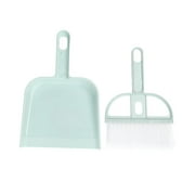 Mini Dust Pan And Brush,Mini Brush Desktop Brush,Small Broom & Dustpan Set for Home Kitchen Office Car,Blue