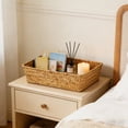 thumbnail image 4 of EGNMCR Woven Storage Basket Desktop Clutter Storage Box Storage Basket Desktop Clutter Organization Storage Basket Wicker woven storage basket, 4 of 6