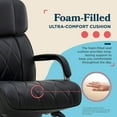 thumbnail image 4 of La-Z-Boy Symphony Executive Office Chair Bonded Leather Black and Graphite, 4 of 8
