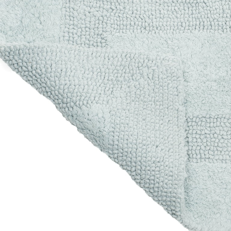 Somerset Home 100% Cotton Reversible Long Bath Rug - Seafoam
