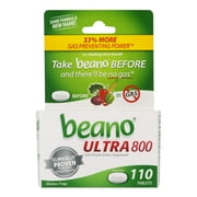 Angle View: Beano Ultra 800 Dietary Food Enzyme Supplement, 110.0 CT