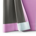 thumbnail image 5 of Mainstays Kids Blue and Purple Cabana Stripe Printed Blackout Rod Pocket with Back Tabs Single Curtain Panel, Set of 1, 38" W x 95" L, 5 of 6