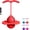Red, variant on CCCHCY Balance Jumping Ball,Pogo Ball with Handle and Balls Pump ,Indoor & Outdoor Fun,Perfect for Balance,Coordination,And Fitness