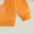 thumbnail image 4 of Gubotare Infant Sweatshirt Plain Kids Sweatshirts Girls Trendy Crewneck Sweatshirt For Girls, Toddler Pullover Sweatshirt Girls Size 18 24 Months (Orange,18-24 Months), 4 of 5