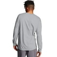 thumbnail image 3 of Champion Mens Classic Jersey Long-Sleeve Tee, M, 1919 Oxford Grey, 3 of 4