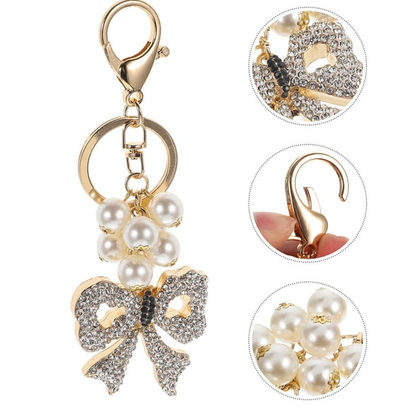 Raindrops  Keychain Bow Backpack Keychains Bag Decoration Accessory