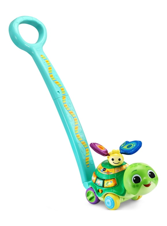 VTech 2-in-1 Toddle & Talk Turtle Interactive Push Toy for Toddlers, 12-36 Months