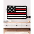 thumbnail image 5 of Red American Flag Outdoor TV Cover 52-55 Inch Weatherproof, Retro USA Flag Vintage Waterproof Outdoor TV Covers, 5 of 7