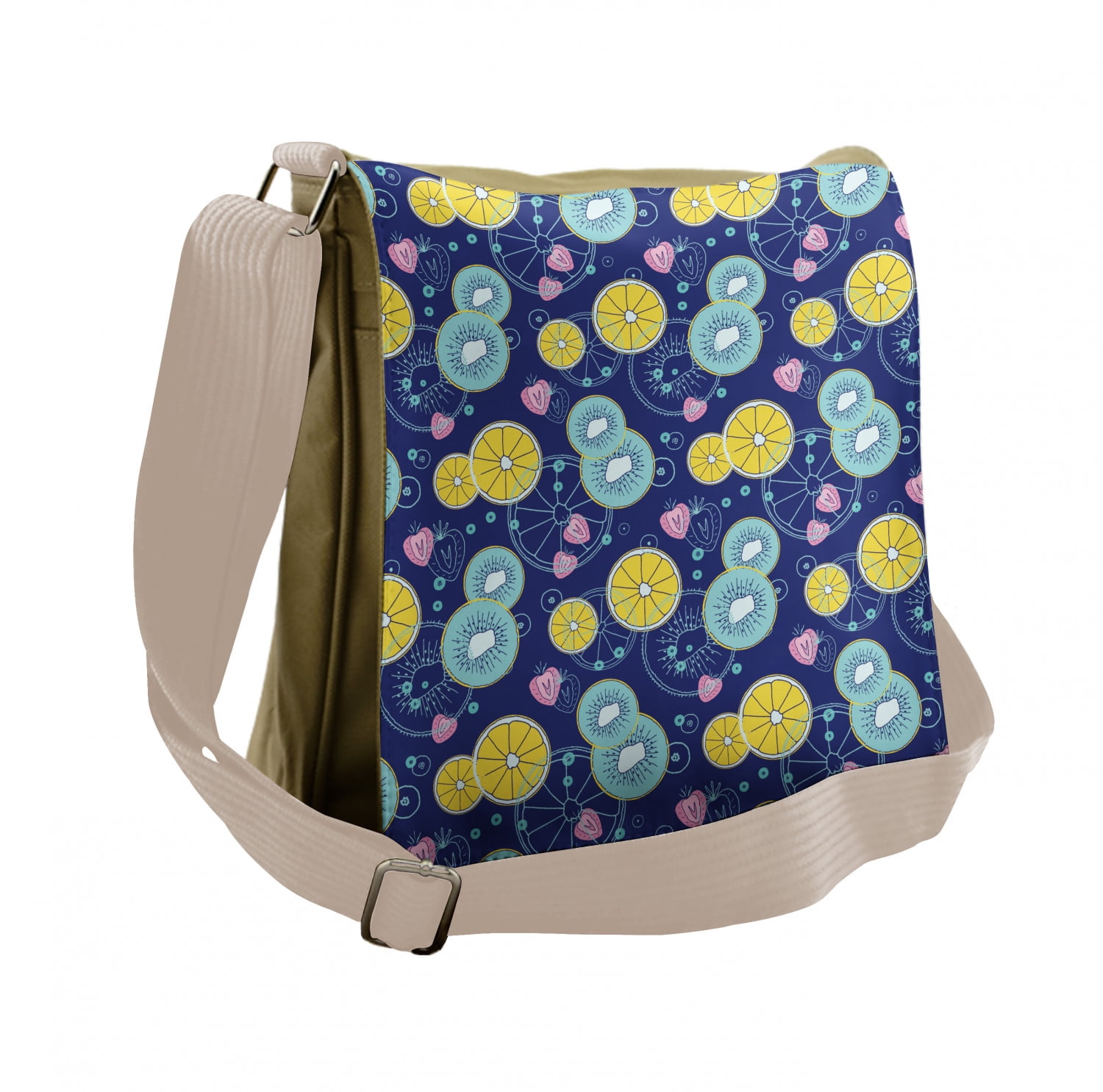 floral messenger bag