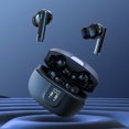 thumbnail image 1 of Audífonos inalámbricos ENC HD Call Audífonos internos para juegos, correr, gimnasio (negro), 1 of 8