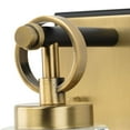 thumbnail image 6 of Cassell Collection One-Light Vintage Brass Matte Black Luxe Industrial Bath & Vanity Light, 6 of 13
