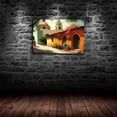 thumbnail image 3 of Mexican Village Landscape Painting Ethnic Poster Canvas Painting Print Modern Aesthetics Living Room Bedroom Home Office Wall Art Decoration, 3 of 6
