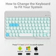 thumbnail image 6 of Aoub Backlit Keyboard Case for iPad 11th/10th Generation A16 with Pencil Holder 11inch/10.9 inch, Magnetic Detachable Wireless Bluetooth Folio Stand Rechargeable Keyboard Cover, Grey, 6 of 10