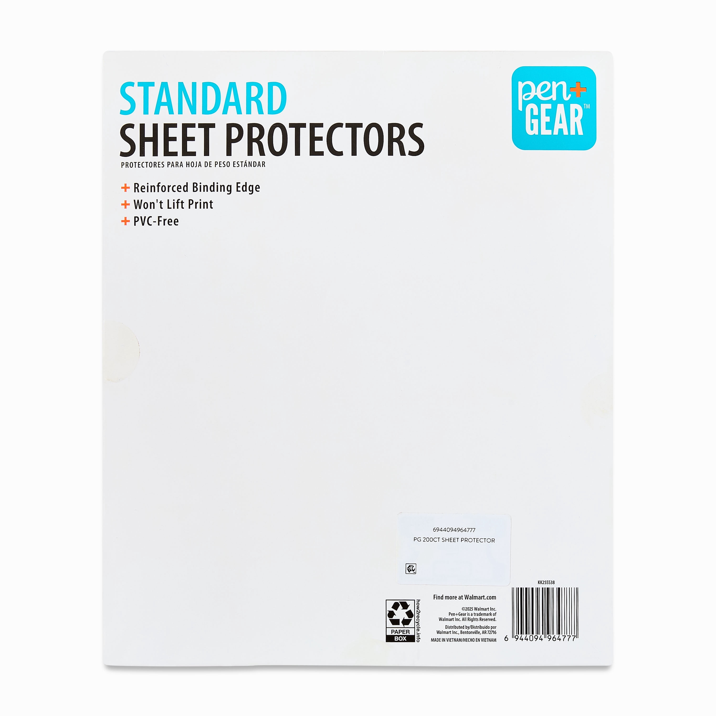 Pen+Gear Standard Sheet Protectors, Letter Size, 8.5" x 11", 100 Count