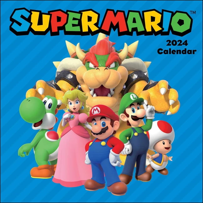 Super Mario 2024 Wall Calendar Calendar Walmart