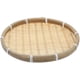 thumbnail image 3 of Round Handmade Woven Basket Fruits Vegetables Draining Basket Snack Biscuit Drying Plate (18cm), 3 of 3