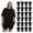 24 Pack Black, variant on BILLIONHATS 12 Pack Womens Oversized Cotton T-Shirts, Crew Neck Short Sleeve Baggy Loose Tops Oversize Tees Color Black, Size Small