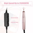 thumbnail image 3 of Unique Bargains Electric Nail Drill Kit, 25000RPM Nail Drill Machine, Portable Nail Drill, Nail File, Rose Gold Tone, 3 of 7