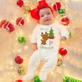 thumbnail image 2 of Body con estampado de My 1st Christmas para bebé, ropa de dormir para recién nacido, traje de Hospital para recién nacido, Pelele de manga larga para fiesta de navidad, 2 of 4