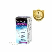 Virtual Combo Brand OneTouch Combo Pack of Ultrasoft Only Lancets (25) & Select Plus Only Test Strip (50)