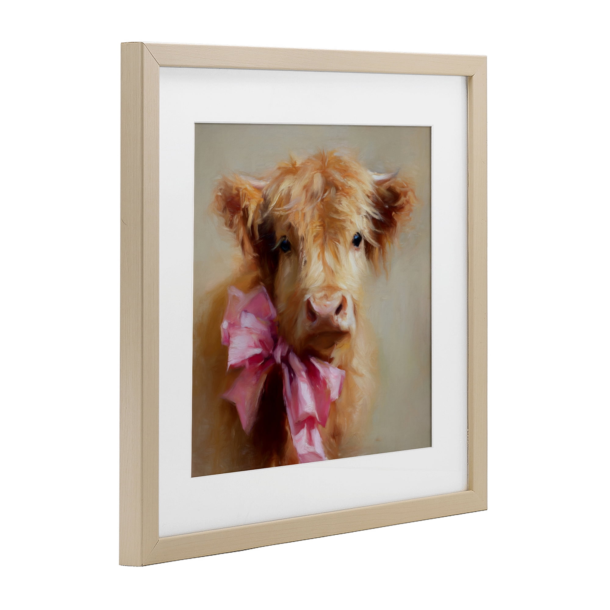 Stupell Industries Little Highland Sweetheart Birch Framed Print Under Glass, design by Tina LeCour