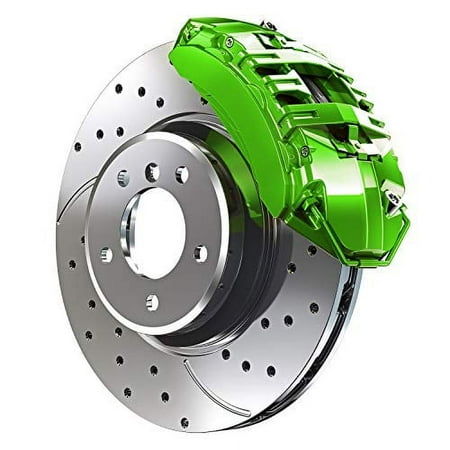 G2 High Temperature High Gloss Self Leveling Brush On Lime Green Brake Caliper Paint System Kit