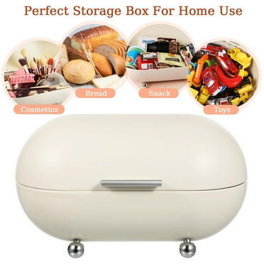 BESTOYARD Metal Bread Box for Kitchen Countertop 2pcs Household Storage Containers