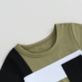 thumbnail image 4 of Bagilaanoe 2pcs Toddler Baby Boy Shorts Set Contrast Color Short Sleeve T Shirt Tops + Shorts 6M 12M 18M 24M 3T 4T Kids Casual Summer Clothes, 4 of 7